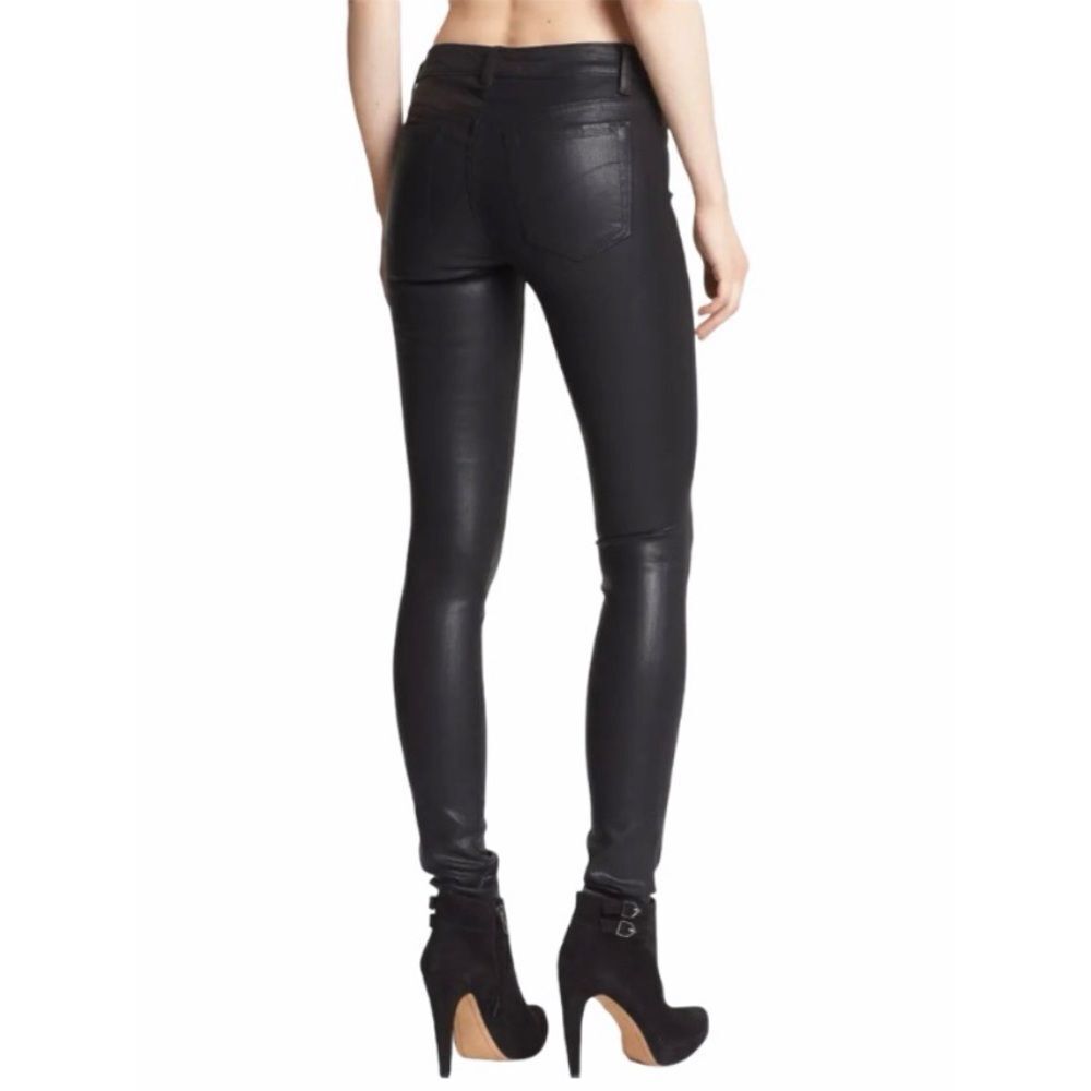 Joe’s Jeans “The Skinny” Coated Skinny Ankle Jeans Black Women’s US Size 28